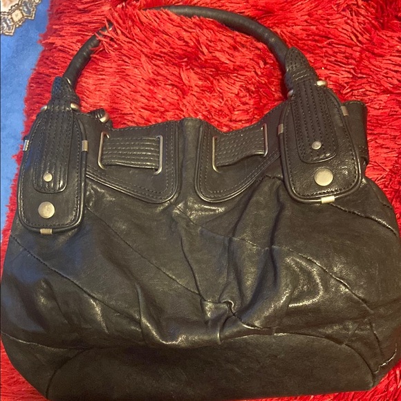 Juicy Couture Black Leather Shoulder Bag - Picture 4 of 5